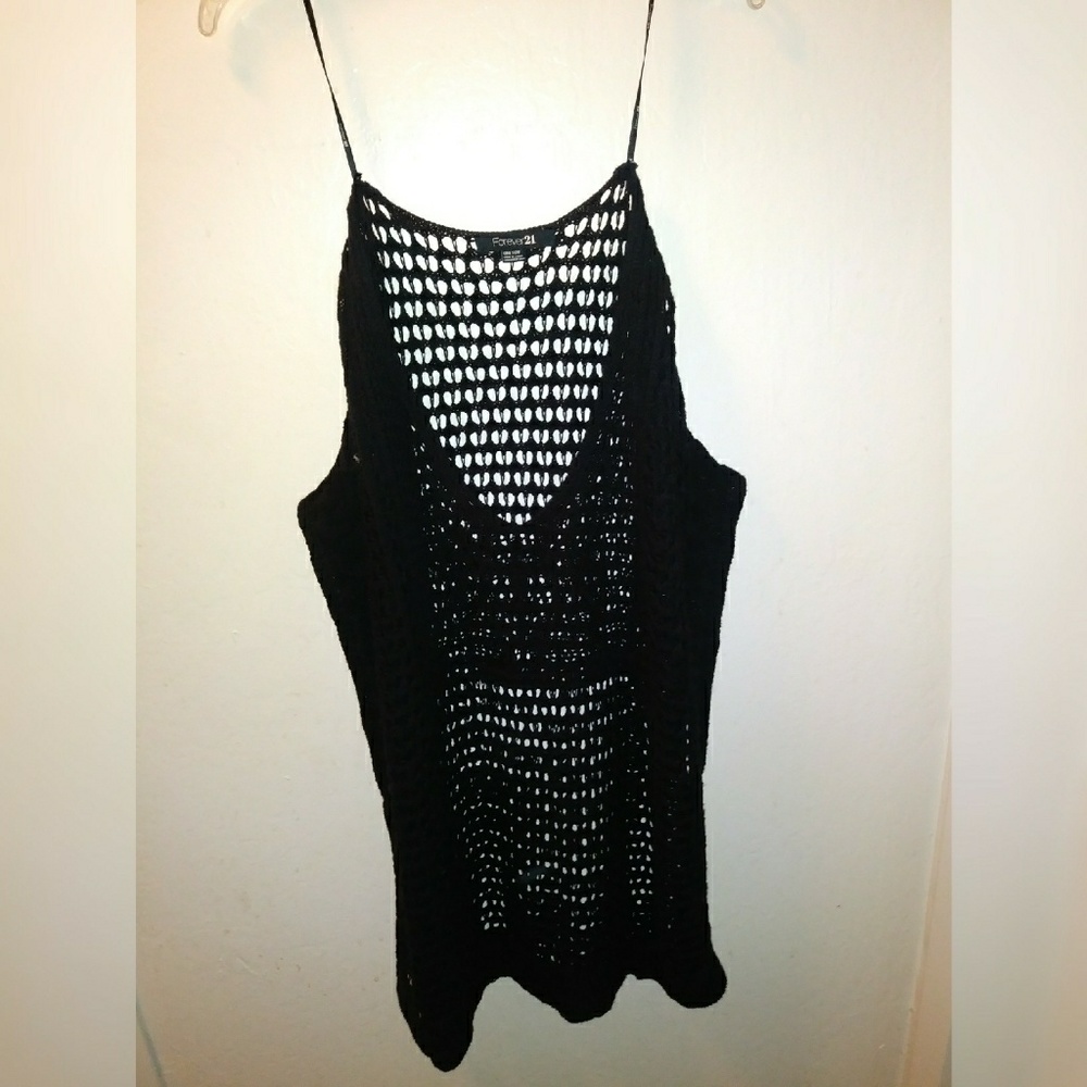 Black Net Poncho Forever 21